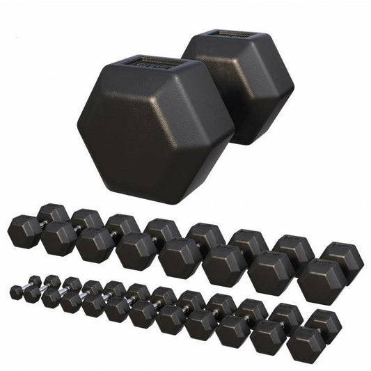 Hexagon Kurzhantel Gummi 2-50 kg