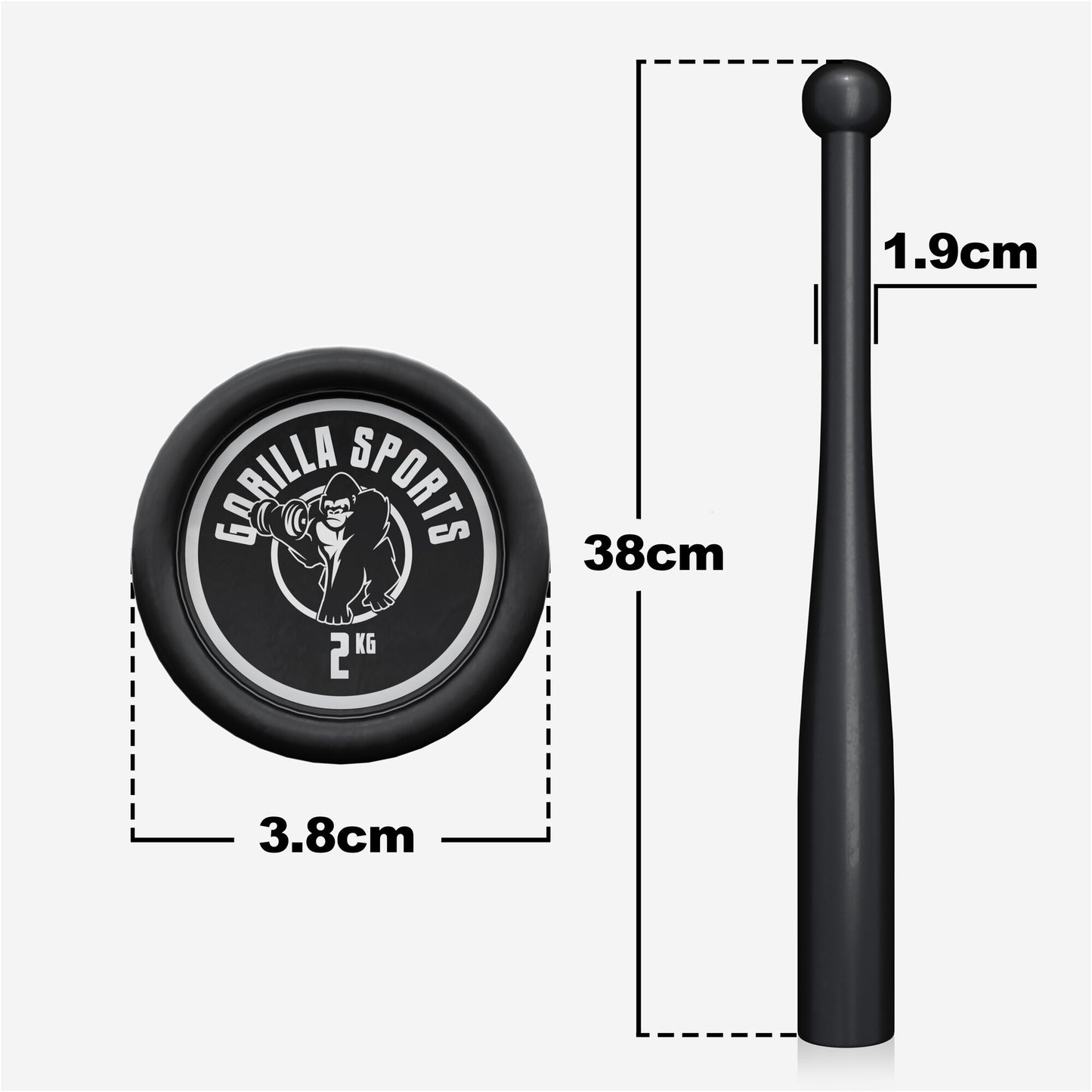 Indian Clubbells 2-20 KG