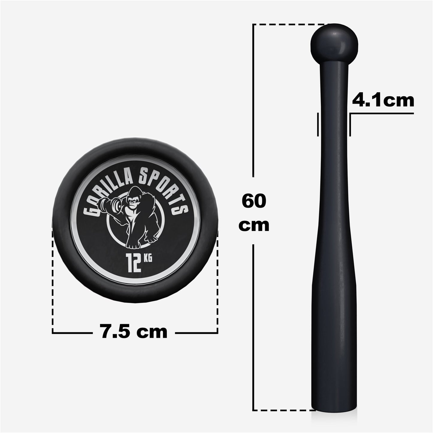 Indian Clubbells 2-20 KG