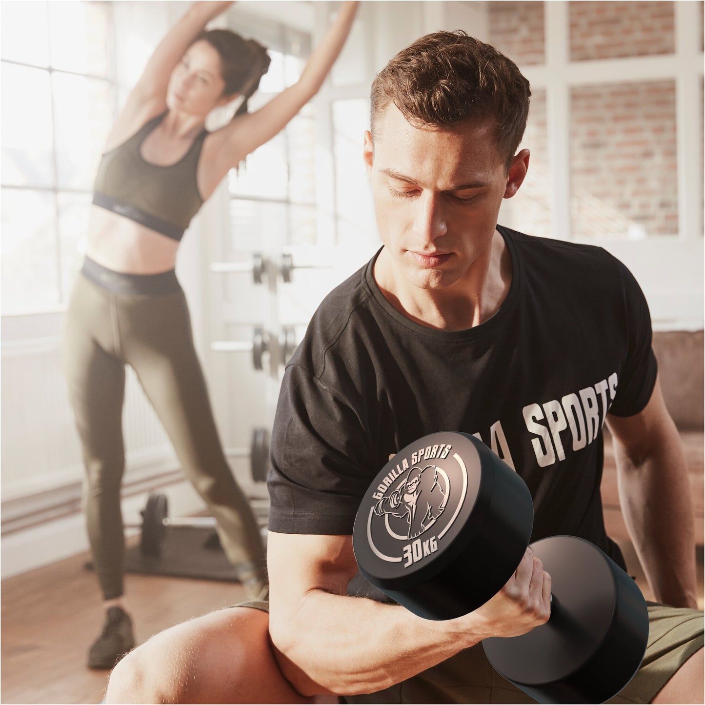 Kurzhantel Gummi 2,5 - 40 kg