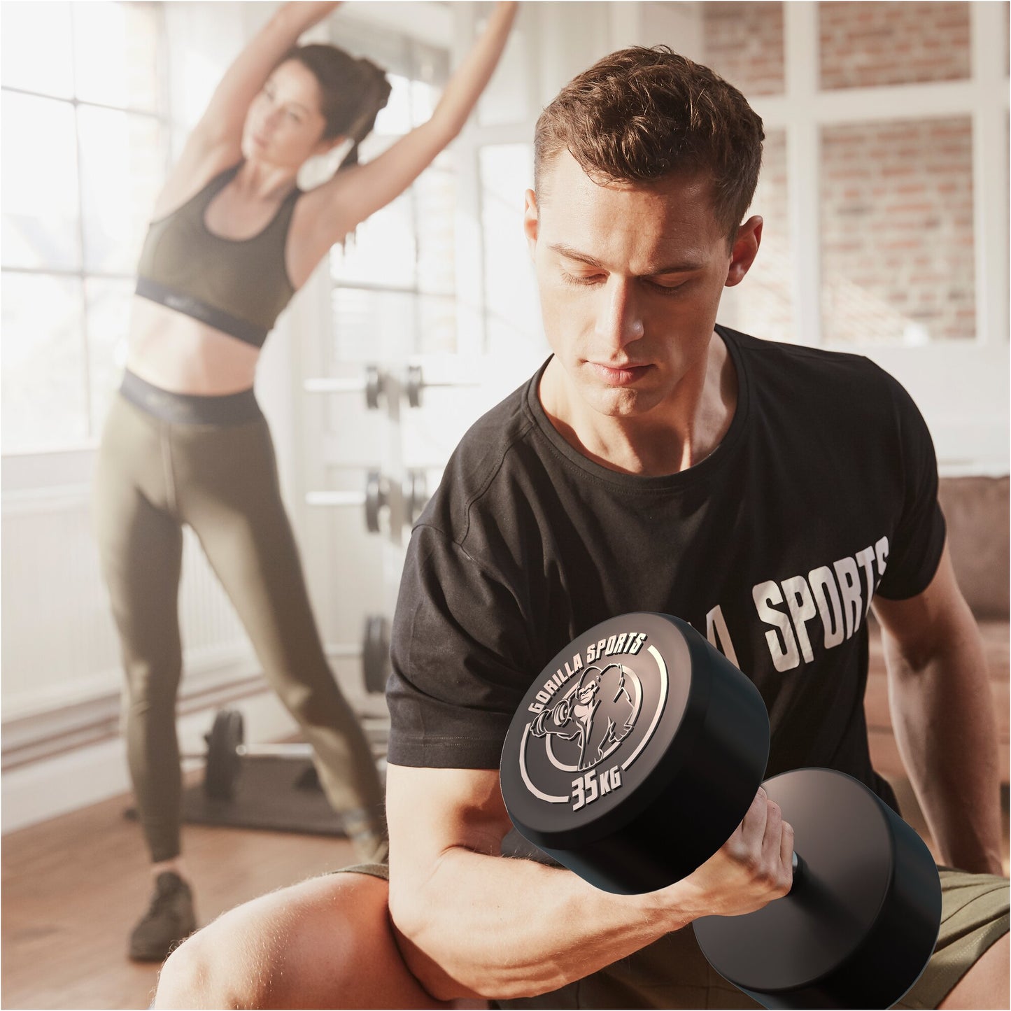 Kurzhantel Gummi 2,5 - 40 kg