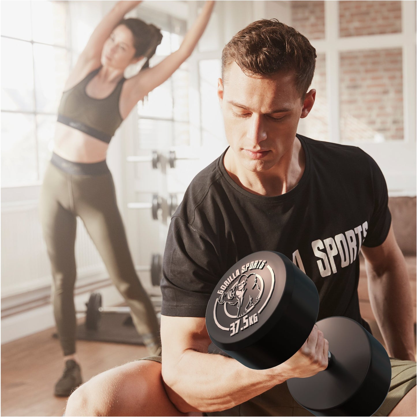 Kurzhantel Gummi 2,5 - 40 kg