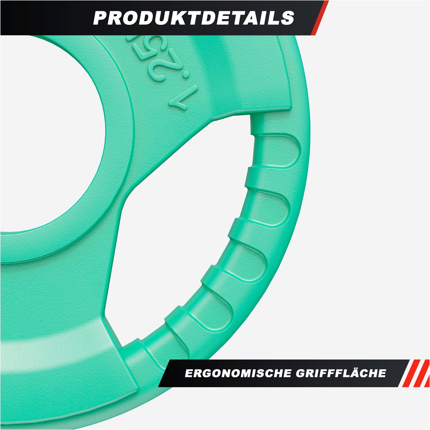 Hantelscheibe 50/51mm Olympia Gummi Gripper 1,25-25 KG