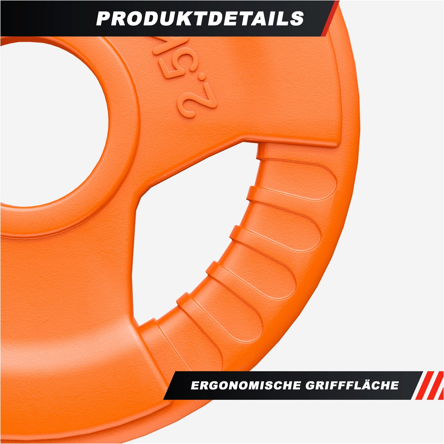 Hantelscheibe 50/51mm Olympia Gummi Gripper 1,25-25 KG