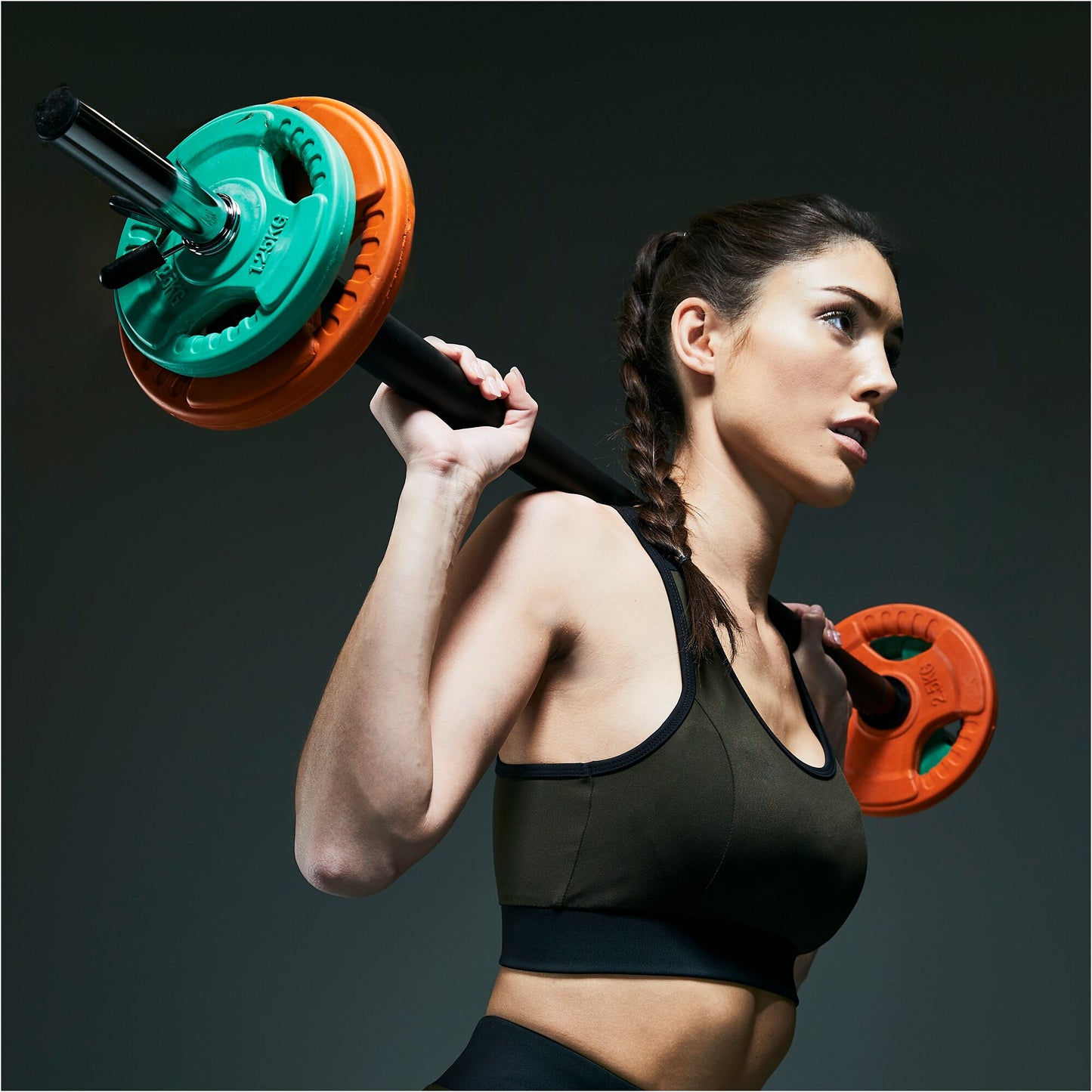 Hantelscheibe 50/51mm Olympia Gummi Gripper 1,25-25 KG