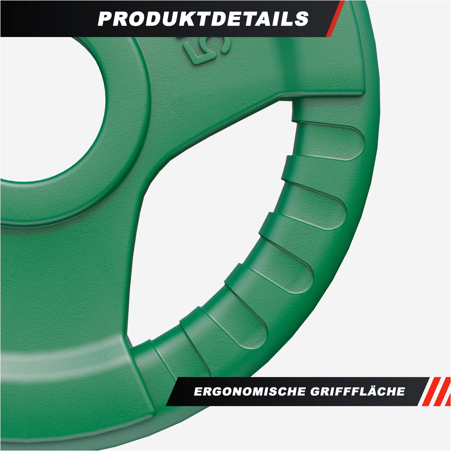 Hantelscheibe 50/51mm Olympia Gummi Gripper 1,25-25 KG