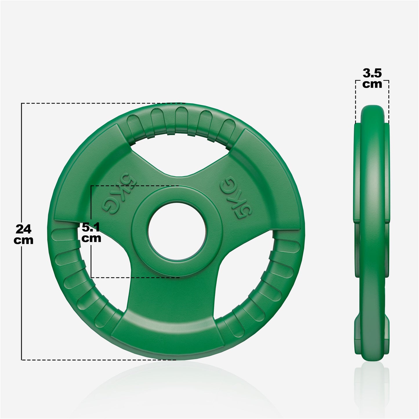 Hantelscheibe 50/51mm Olympia Gummi Gripper 1,25-25 KG