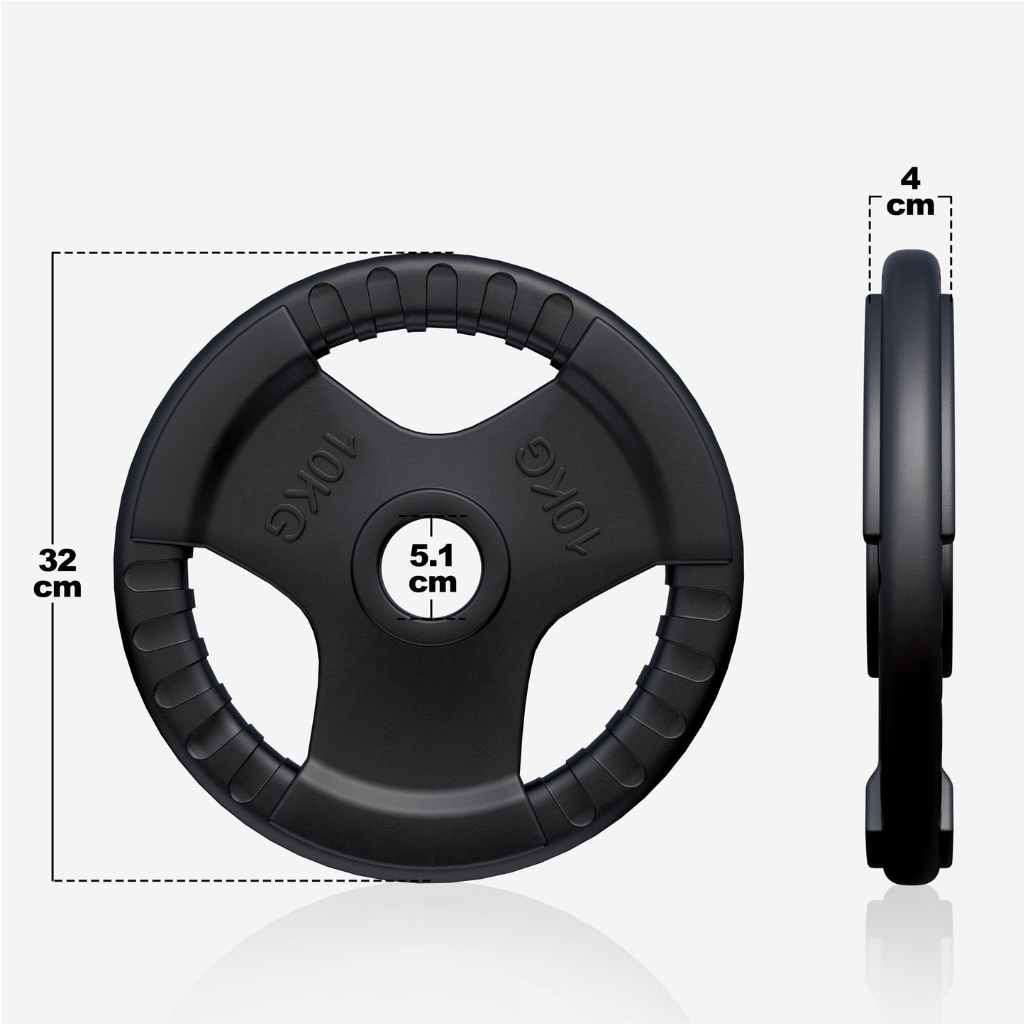 Hantelscheibe 50/51mm Olympia Gummi Gripper 1,25-25 KG