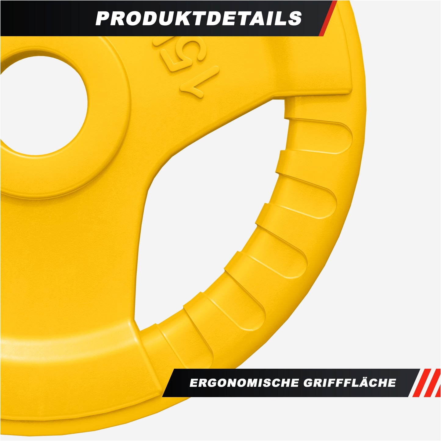Hantelscheibe 50/51mm Olympia Gummi Gripper 1,25-25 KG