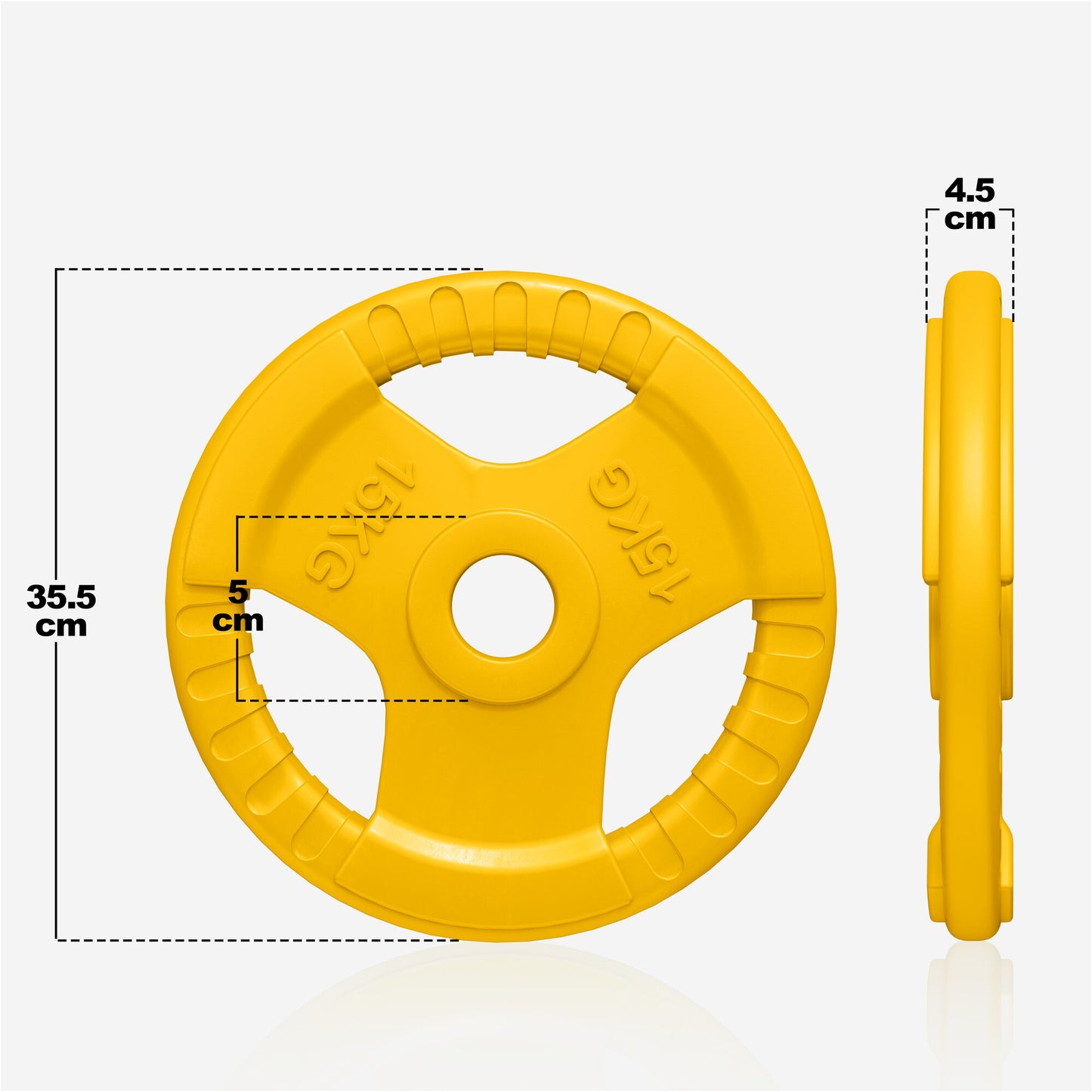 Hantelscheibe 50/51mm Olympia Gummi Gripper 1,25-25 KG