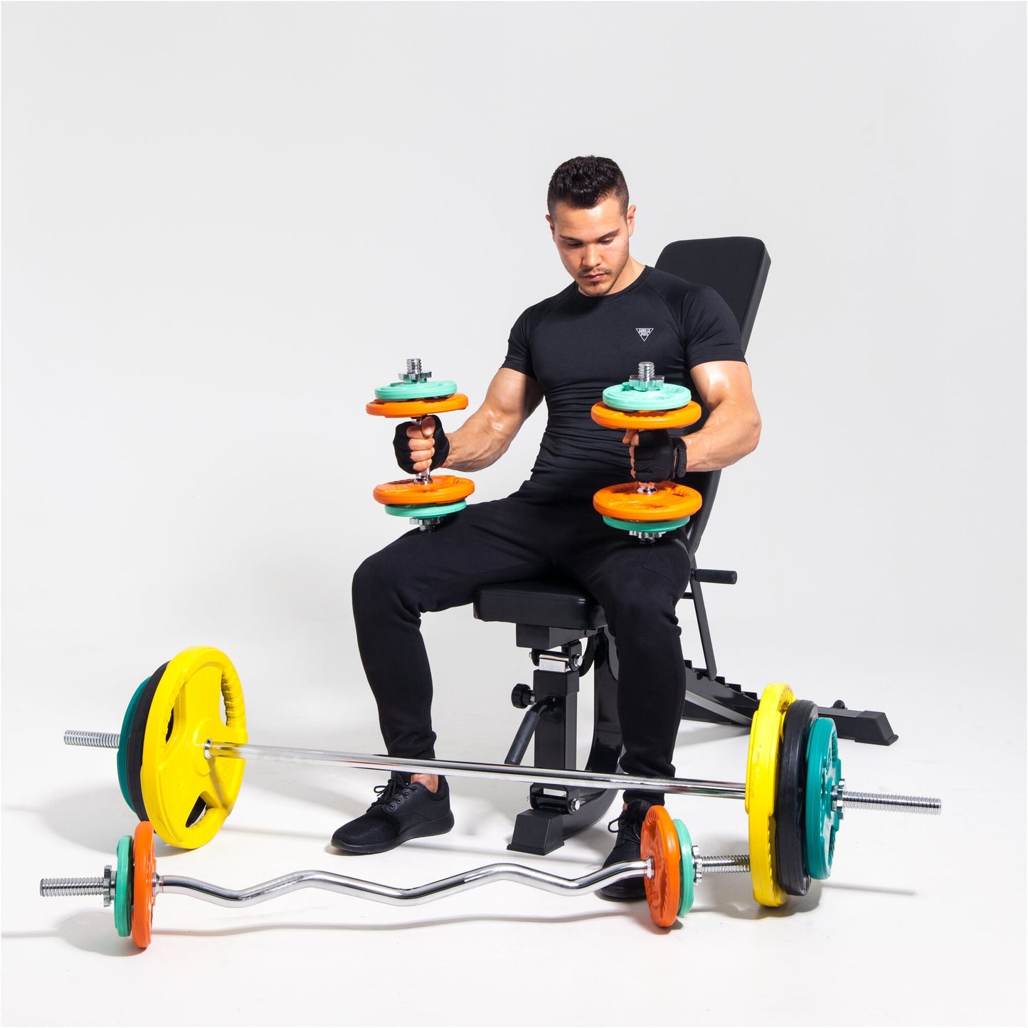 Hantelscheibe 50/51mm Olympia Gummi Gripper 1,25-25 KG