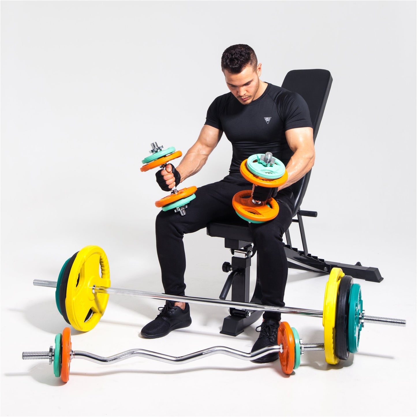 Hantelscheibe 50/51mm Olympia Gummi Gripper 1,25-25 KG