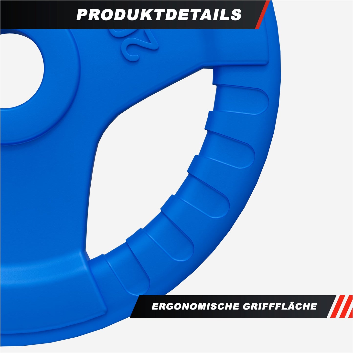 Hantelscheibe 50/51mm Olympia Gummi Gripper 1,25-25 KG