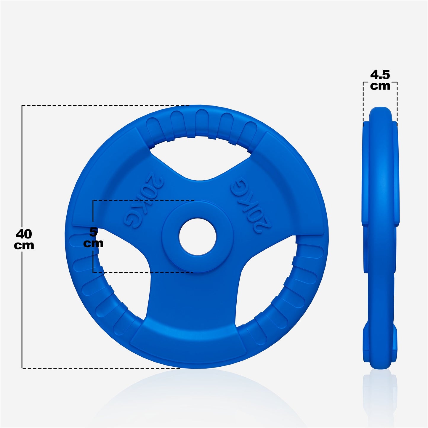 Hantelscheibe 50/51mm Olympia Gummi Gripper 1,25-25 KG