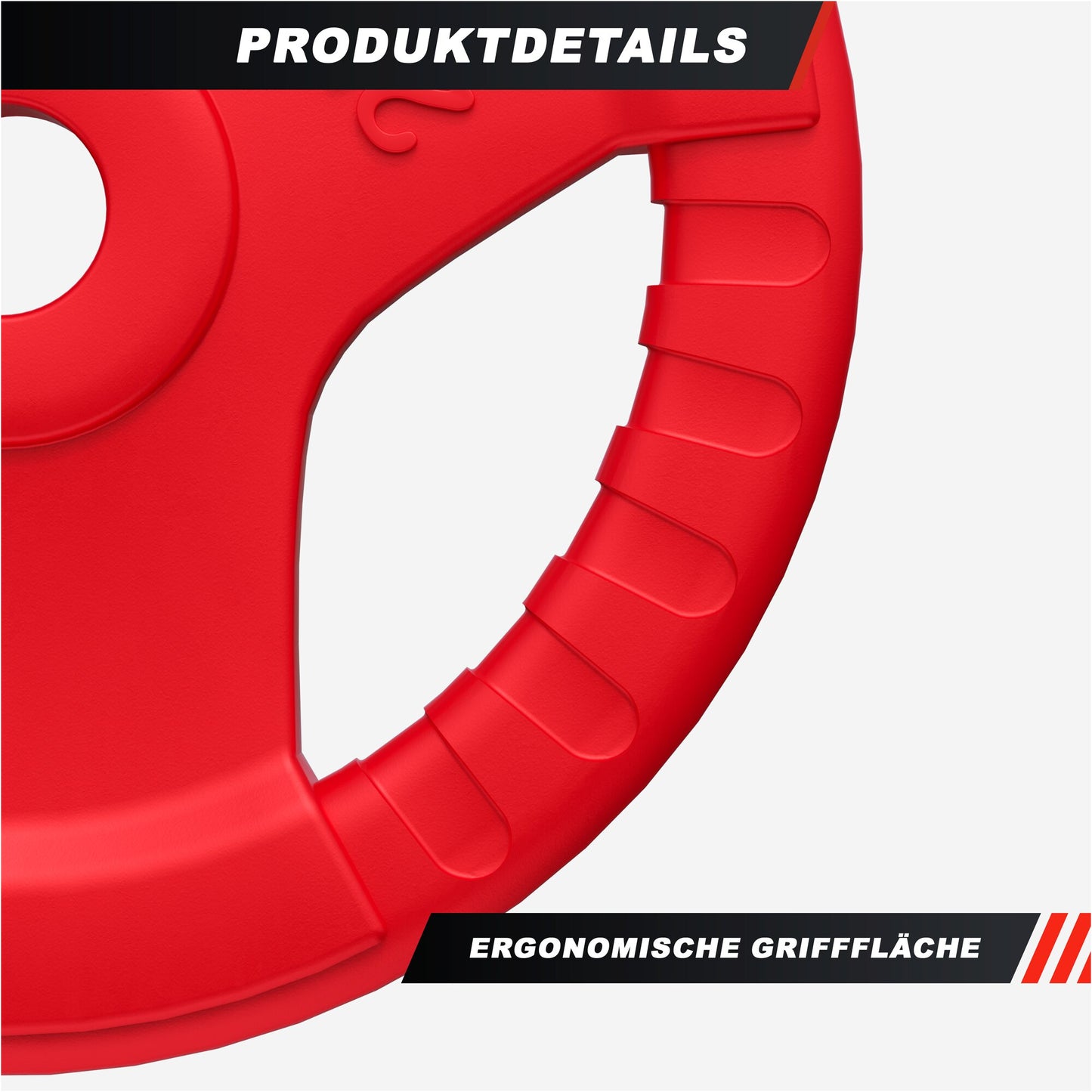 Hantelscheibe 50/51mm Olympia Gummi Gripper 1,25-25 KG