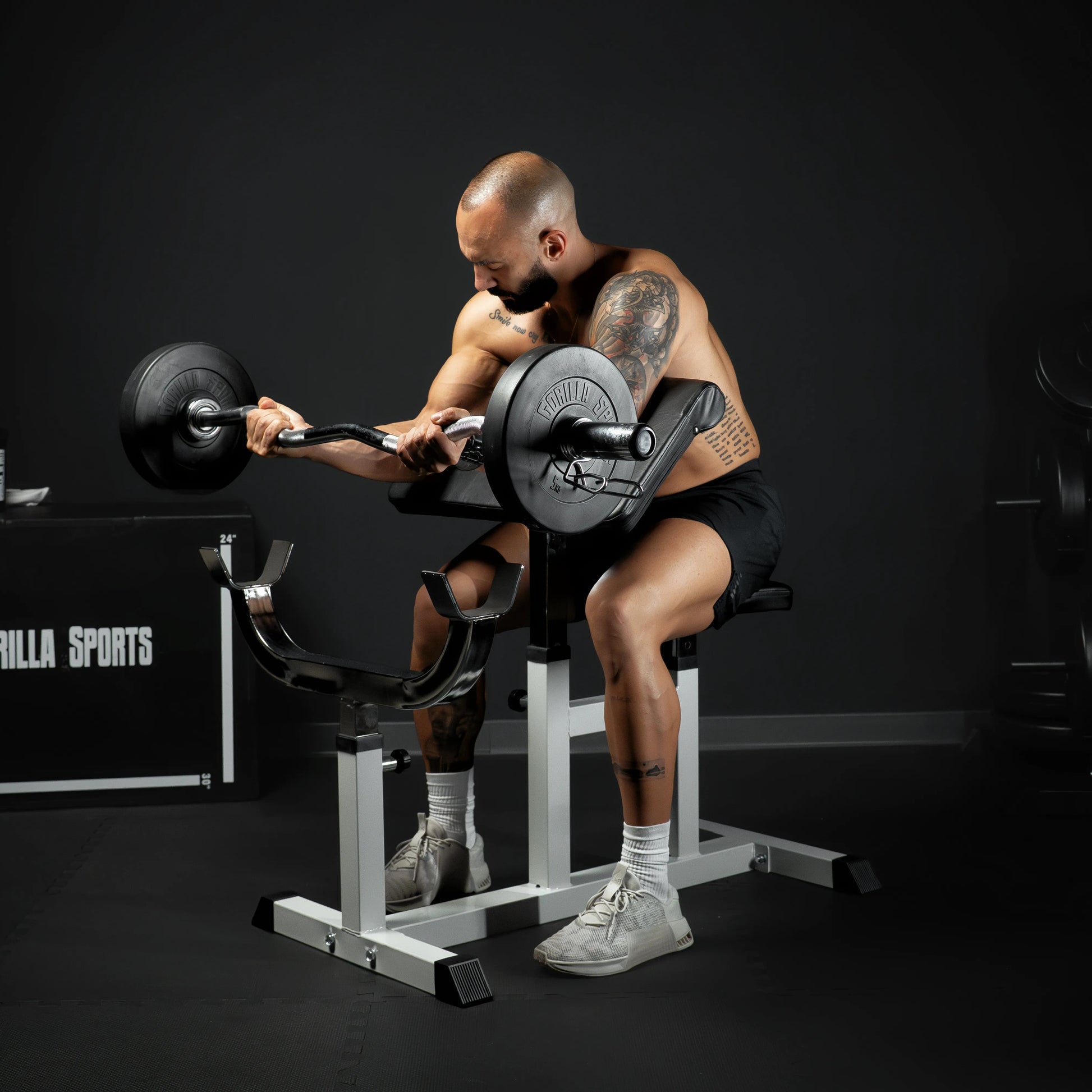 SZ-Curlstange 120 cm - 50/51 mm aus Chrom - Gorilla Sports DE