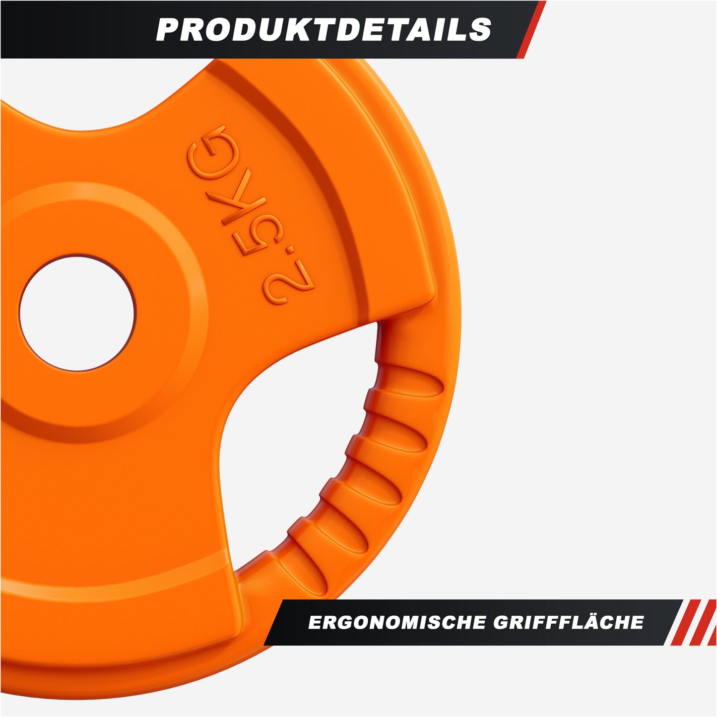 Hantelscheibe 30/31 mm Gummi Gripper 1,25-25 KG