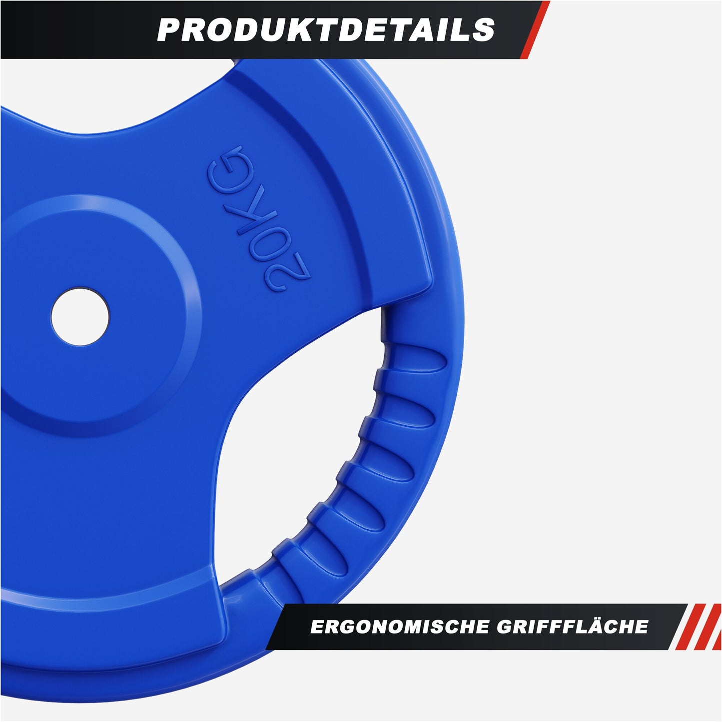 Hantelscheibe 30/31 mm Gummi Gripper 1,25-25 KG