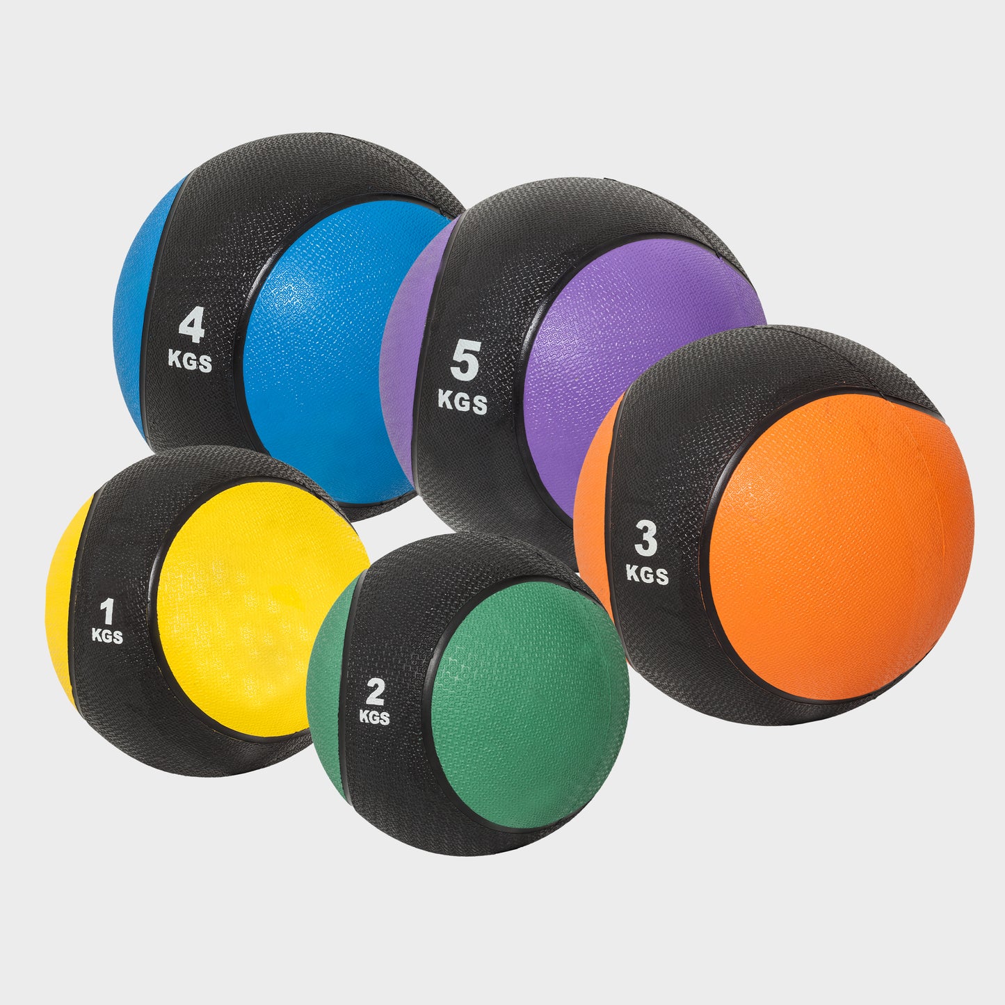 Medizinball aus Gummi 1 - 10 kg