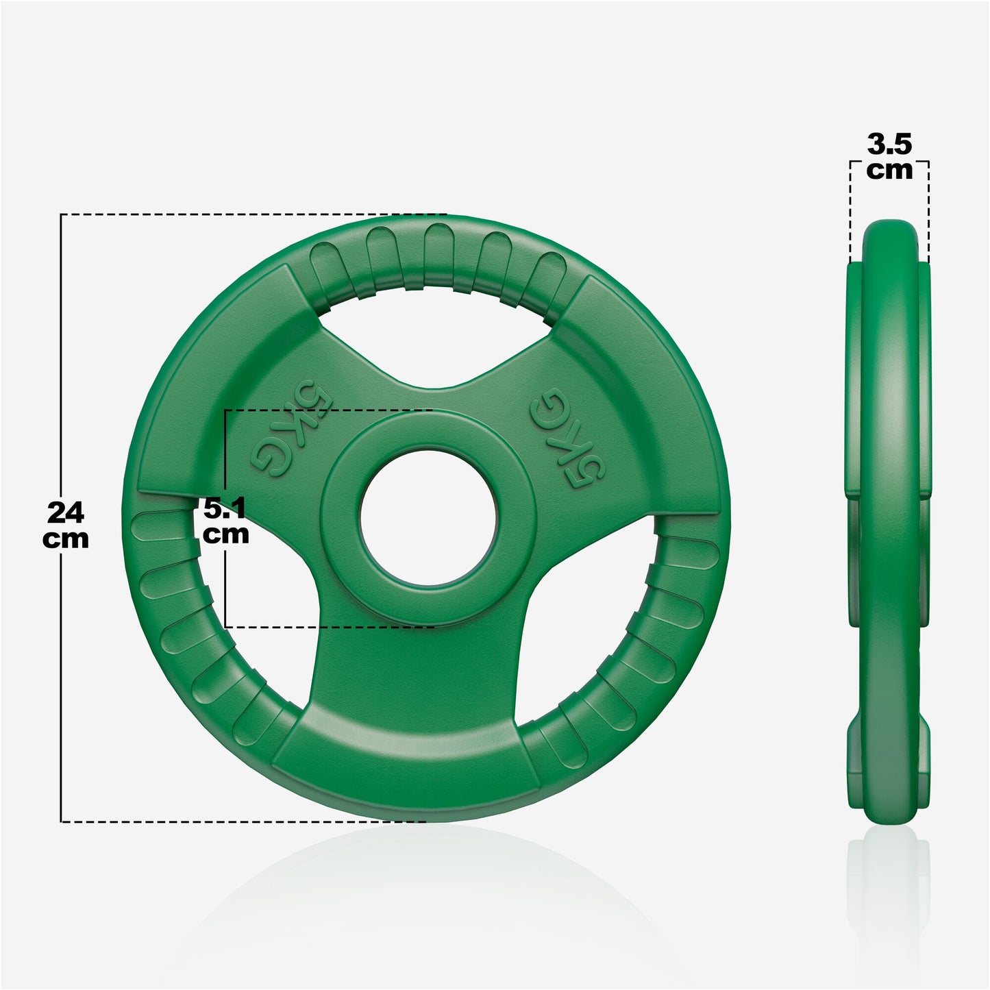Hantelscheibe 50/51mm Olympia Gummi Gripper 1,25-25 KG