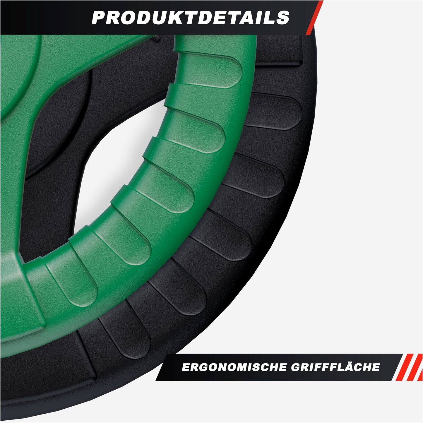 Hantelscheibe 50/51mm Olympia Gummi Gripper 1,25-25 KG