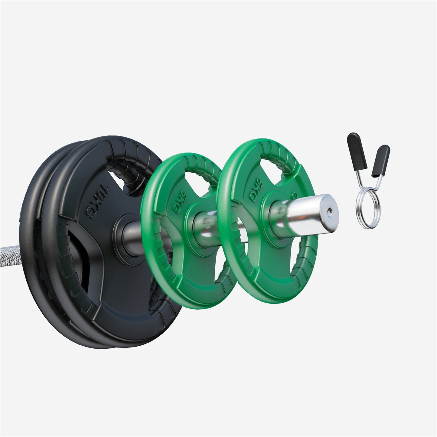 Hantelscheibe 50/51mm Olympia Gummi Gripper 1,25-25 KG