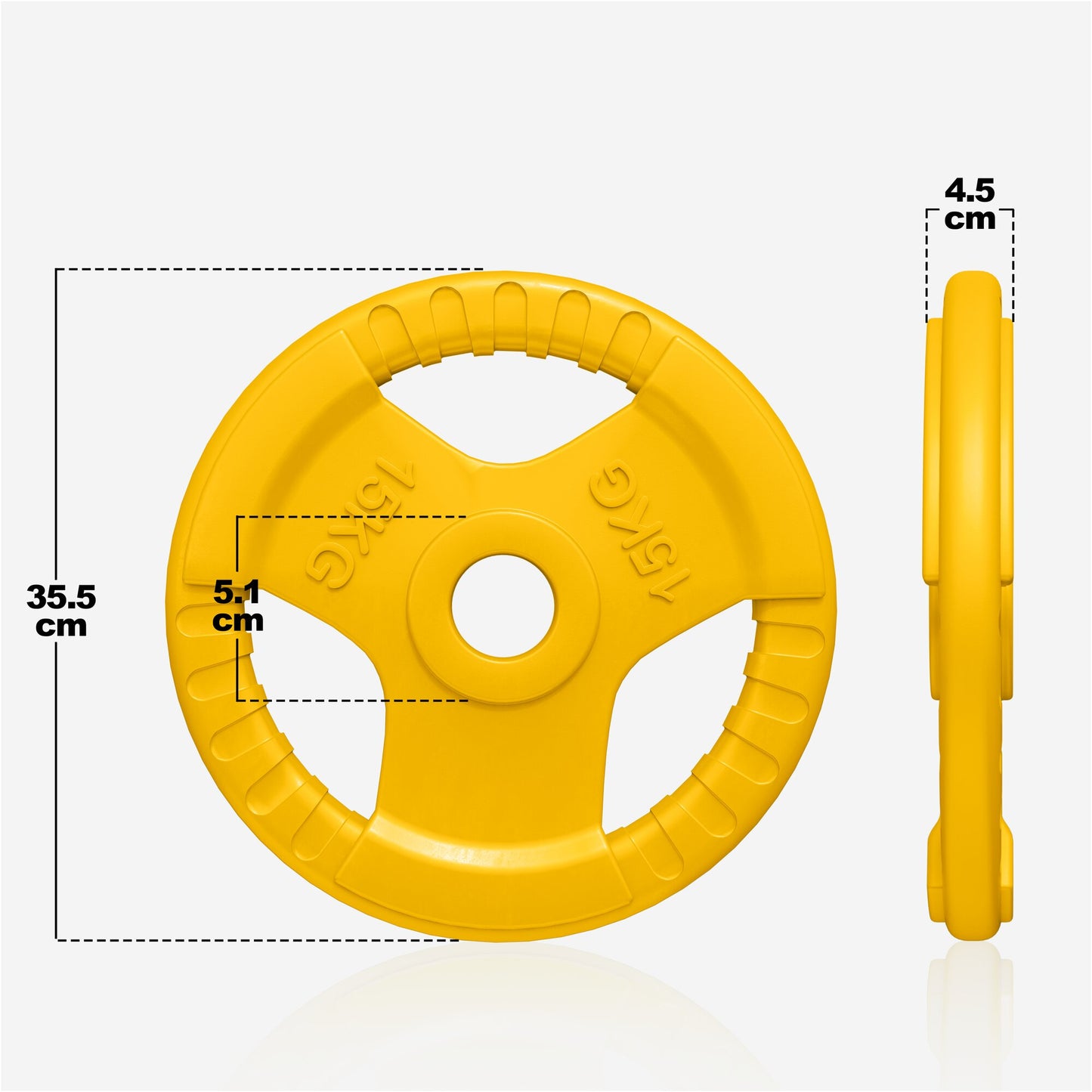 Hantelscheibe 50/51mm Olympia Gummi Gripper 1,25-25 KG