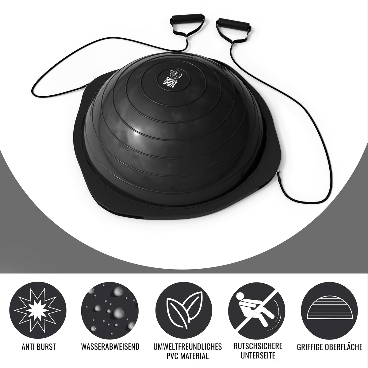 Balance Ball mit Widerstandsbändern