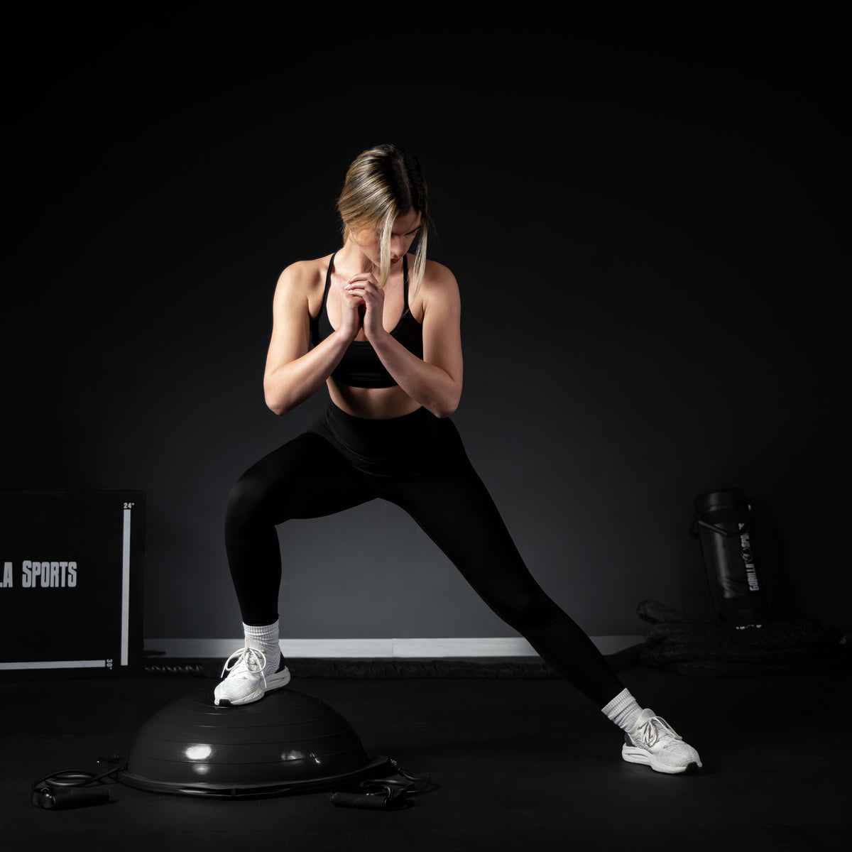 Balance Ball mit Widerstandsbändern
