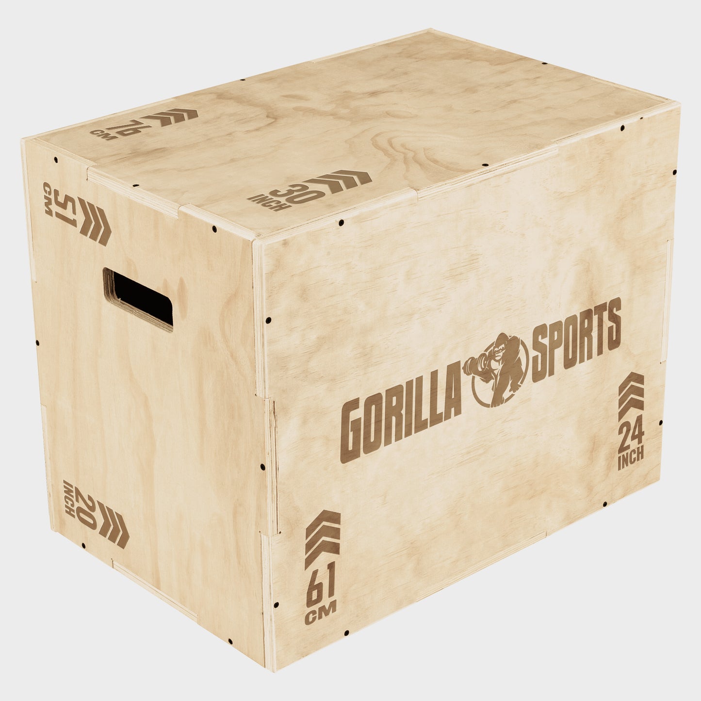 Plyo Box aus Holz 61 x 51 x 76 cm