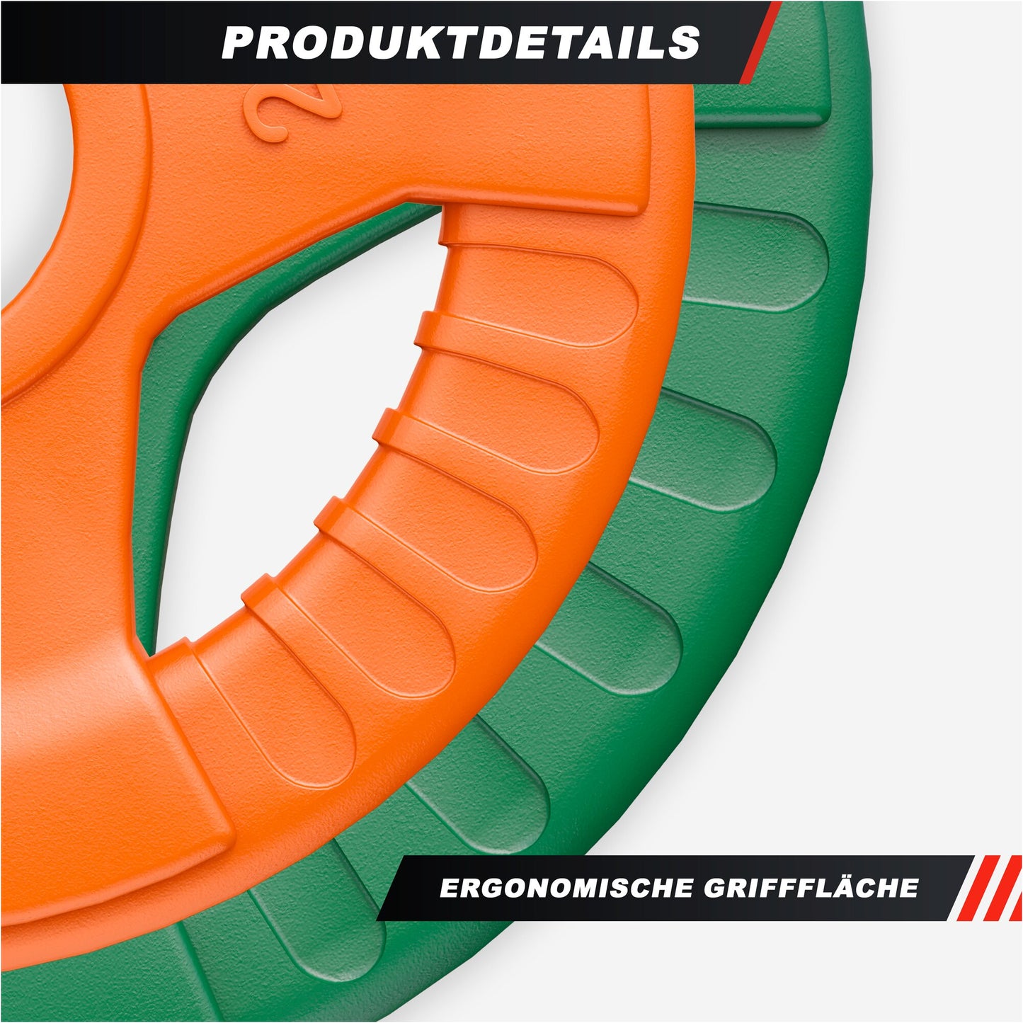 Hantelscheibe 50/51mm Olympia Gummi Gripper 1,25-25 KG