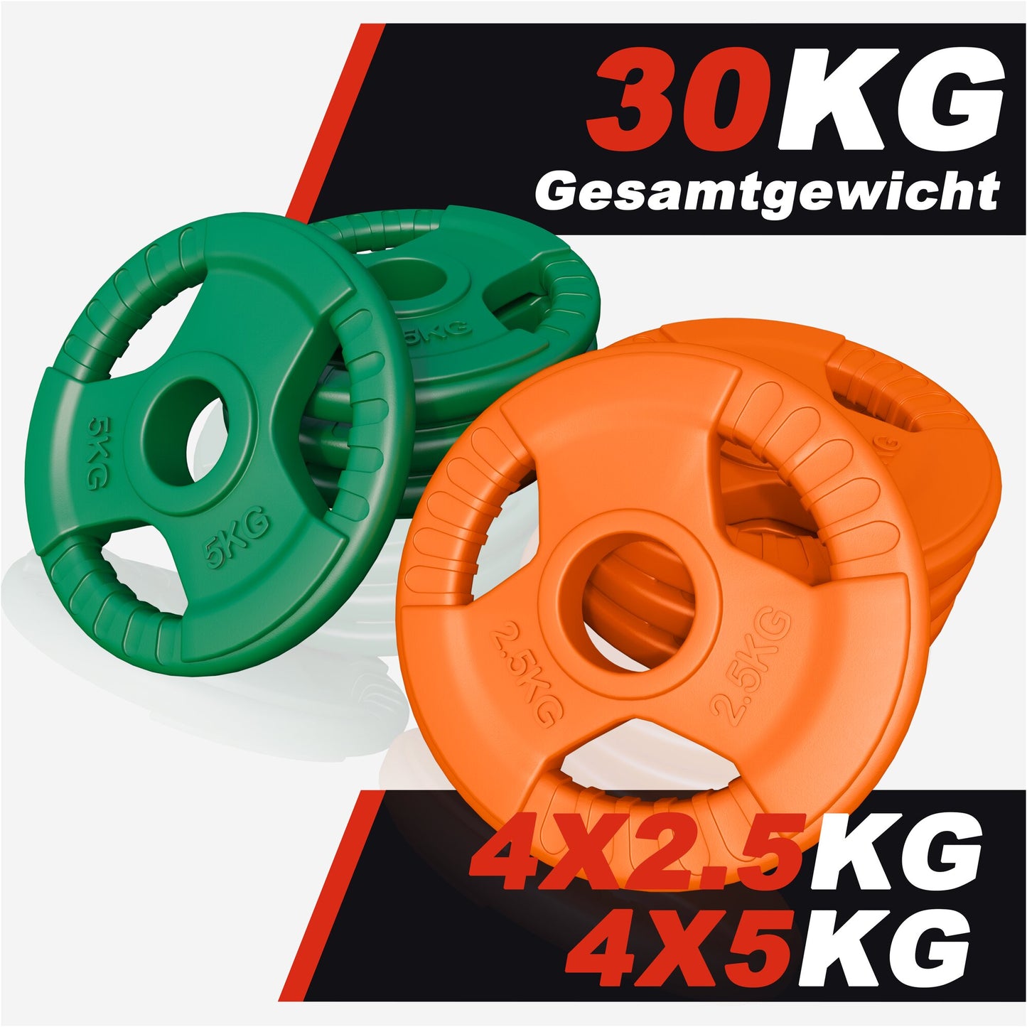 Hantelscheibe 50/51mm Olympia Gummi Gripper 1,25-25 KG