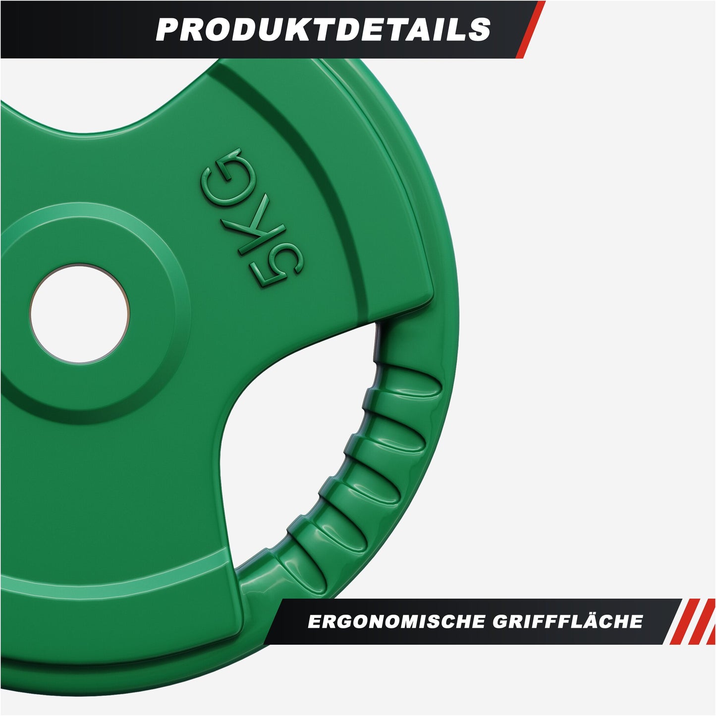 Hantelscheibe 30/31 mm Gummi Gripper 1,25-25 KG