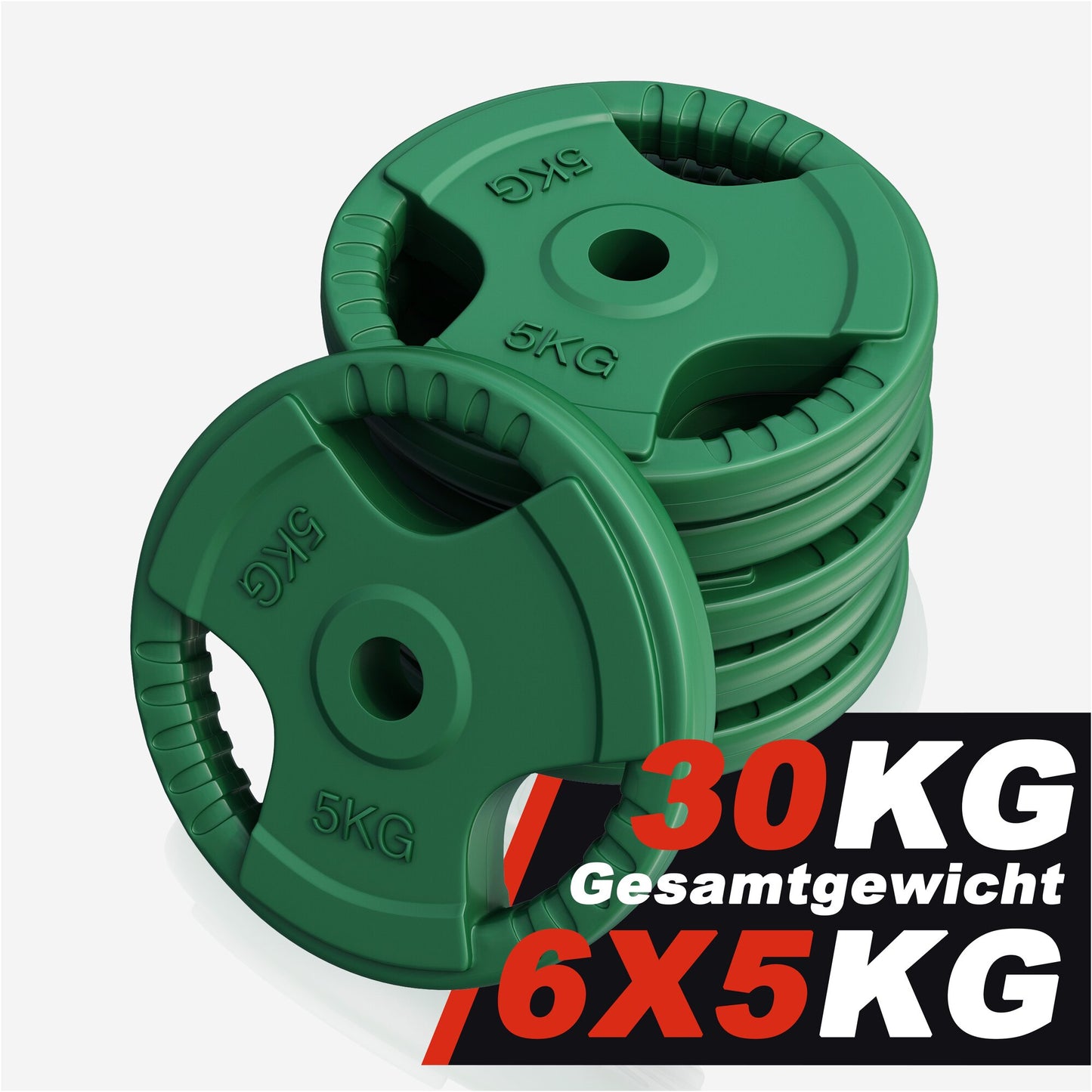 Hantelscheibe 30/31 mm Gummi Gripper 1,25-25 KG