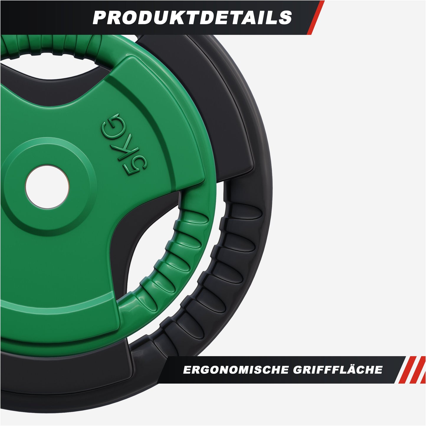 Hantelscheibe 30/31 mm Gummi Gripper 1,25-25 KG