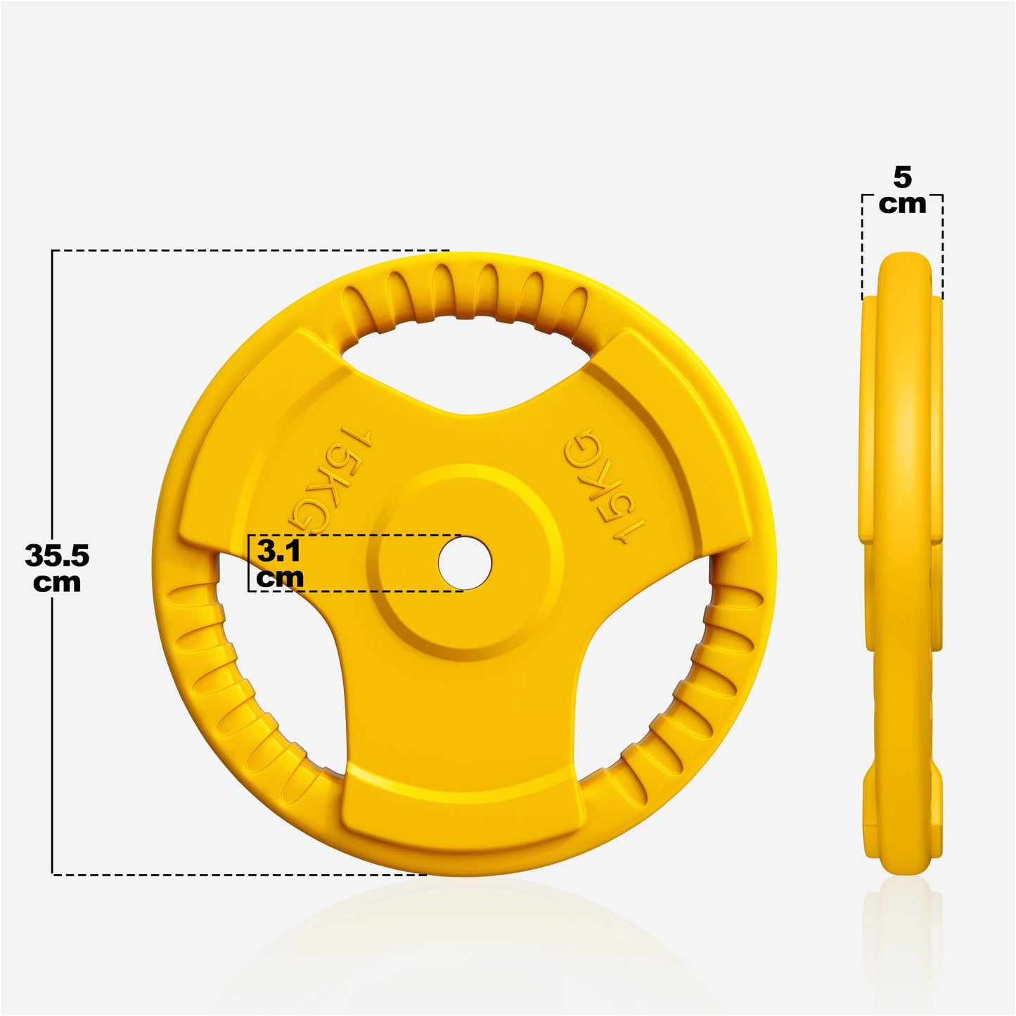 Hantelscheibe 30/31 mm Gummi Gripper 1,25-25 KG
