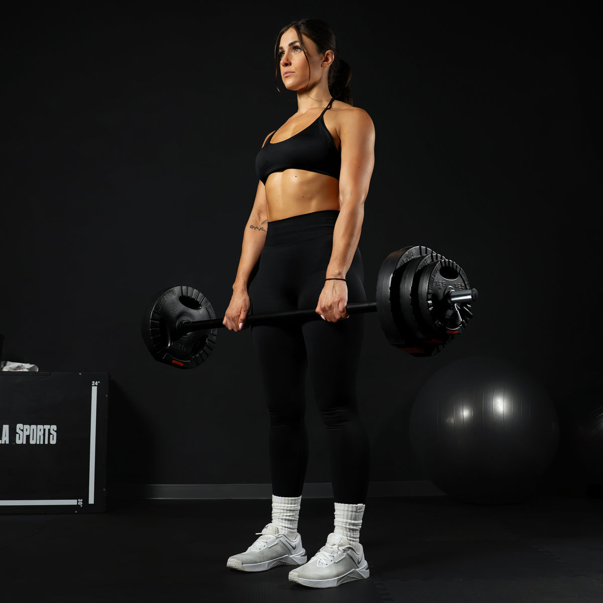 Langhantel Aerobic 130 cm mit Federverschlüssen