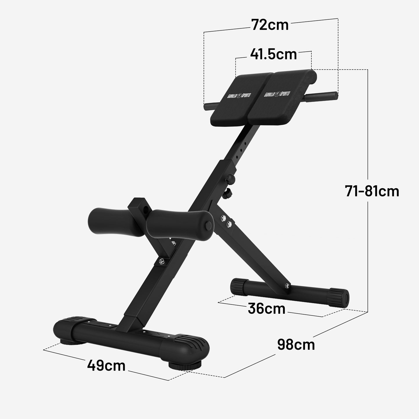 Hyperextension klappbar