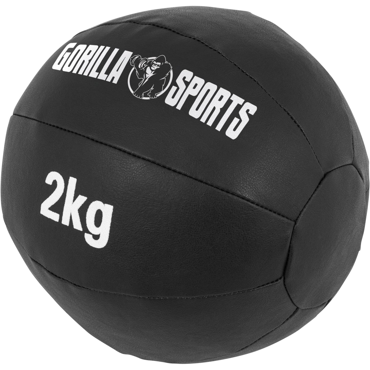 Medizinball aus Leder in Schwarz 1 - 10 kg