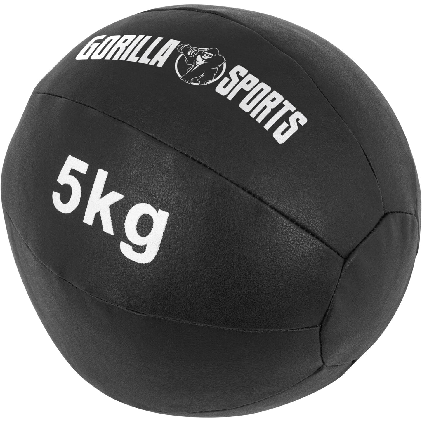 Medizinball aus Leder in Schwarz 1 - 10 kg