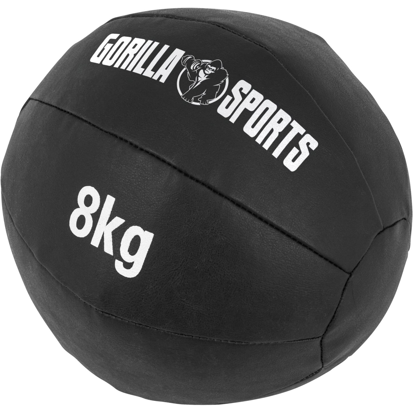 Medizinball aus Leder in Schwarz 1 - 10 kg