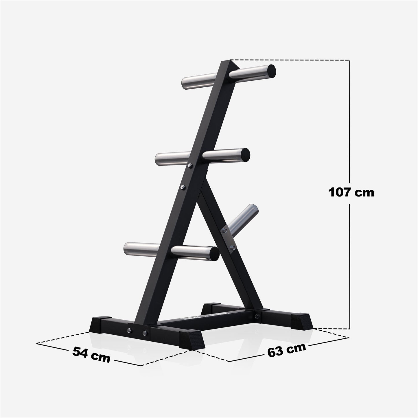 Hantelscheibenständer mit 4 Stangen 50/51 mm