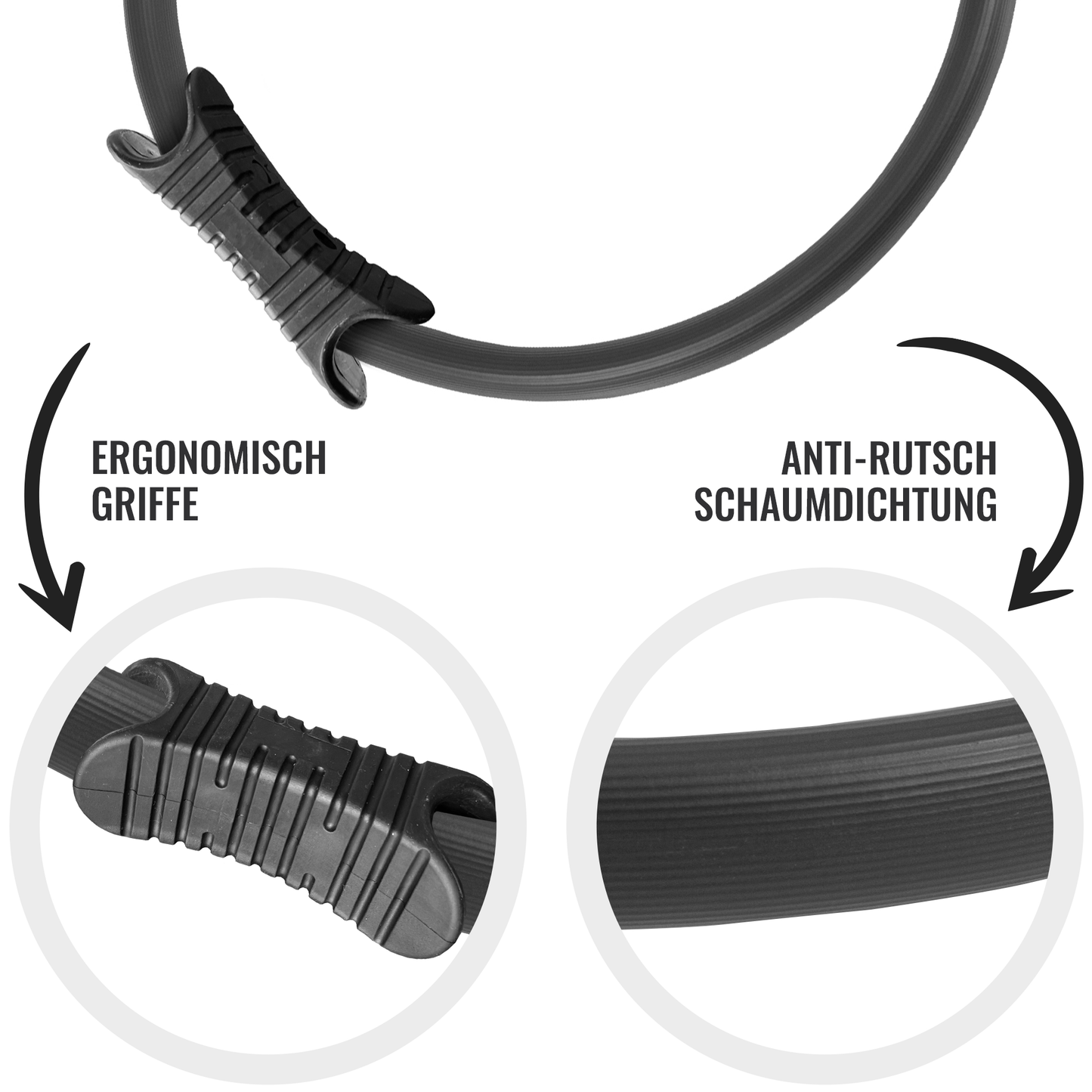 Pilates Ring gepolstert 39 cm - Gorilla Sports DE