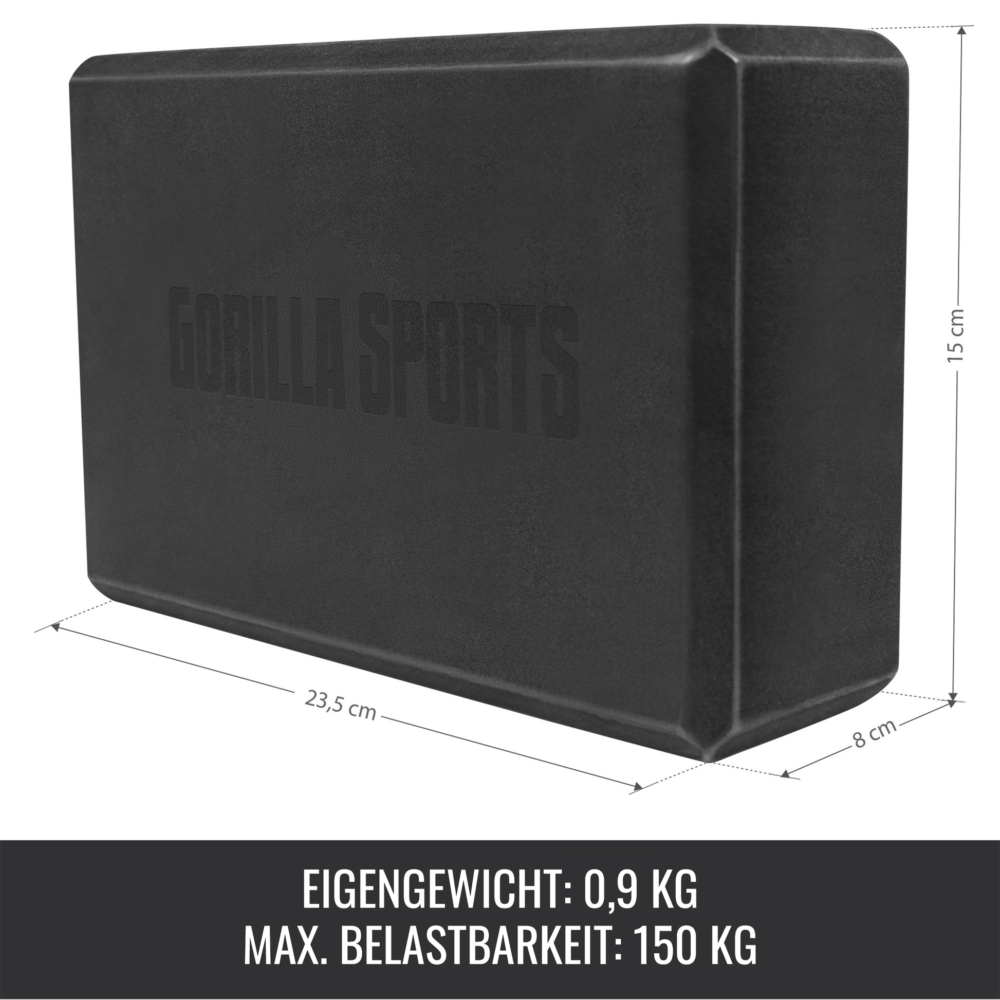 Yoga Block aus Schaumstoff - Gorilla Sports DE