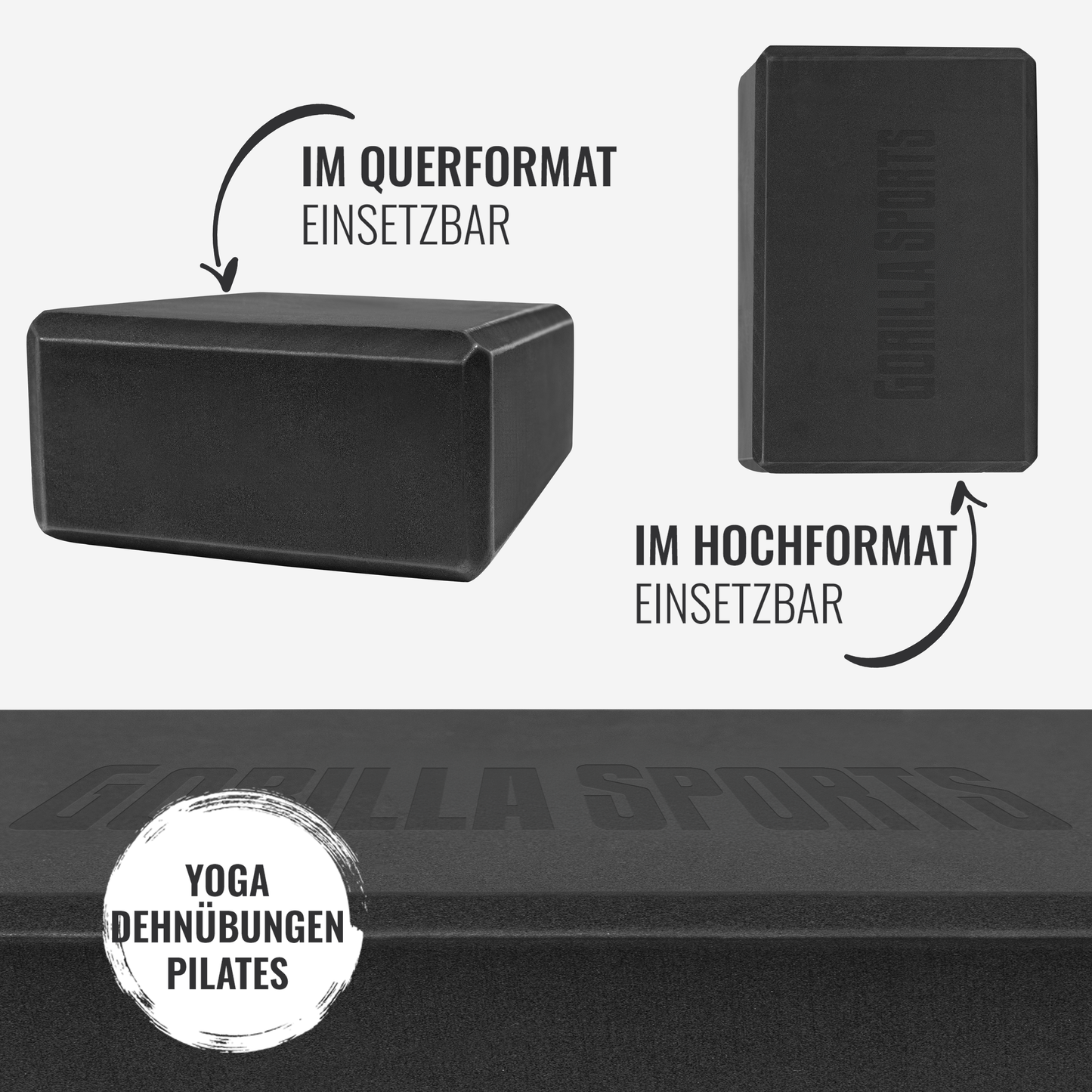 Yoga Block aus Schaumstoff - Gorilla Sports DE