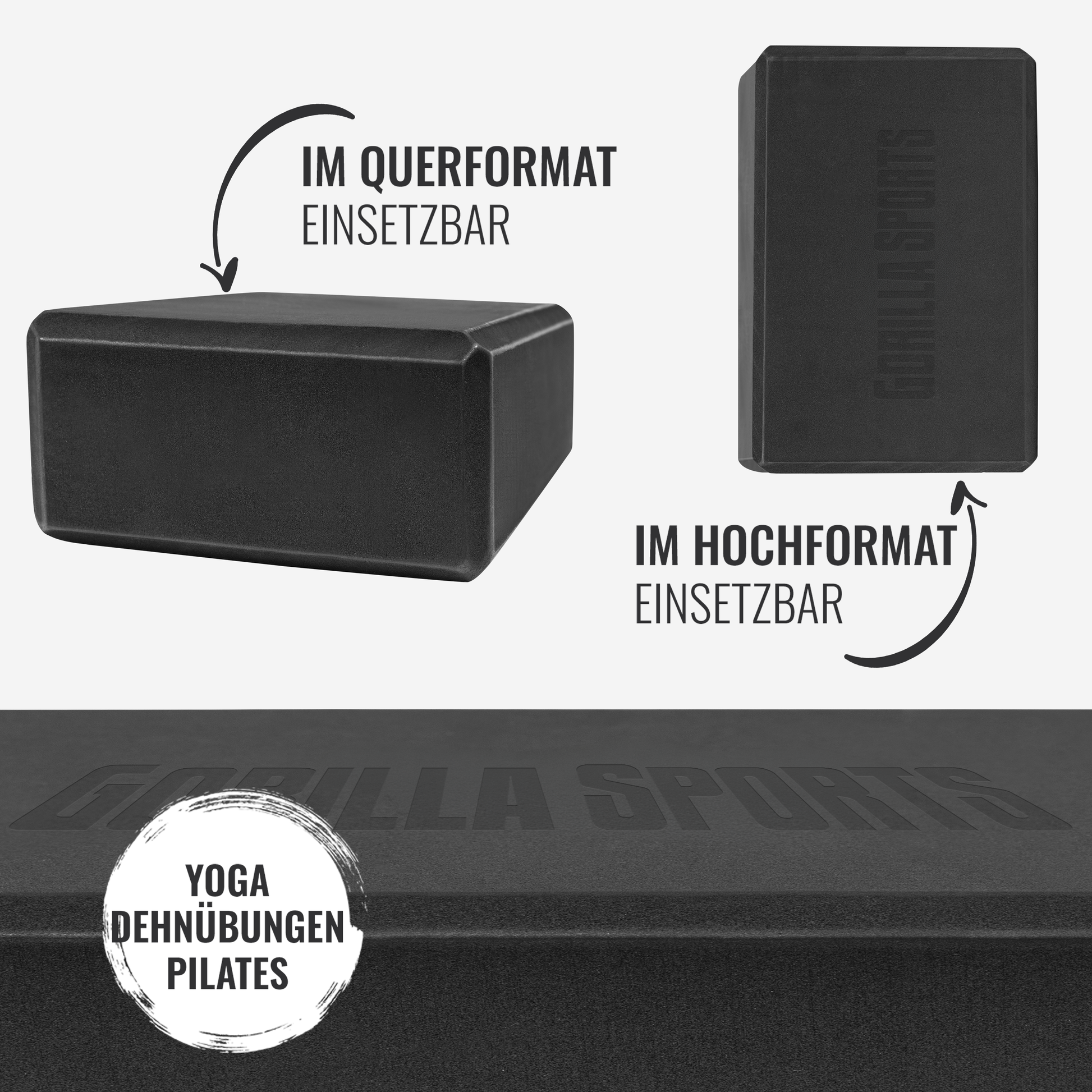 Yoga Block aus Schaumstoff - Gorilla Sports DE