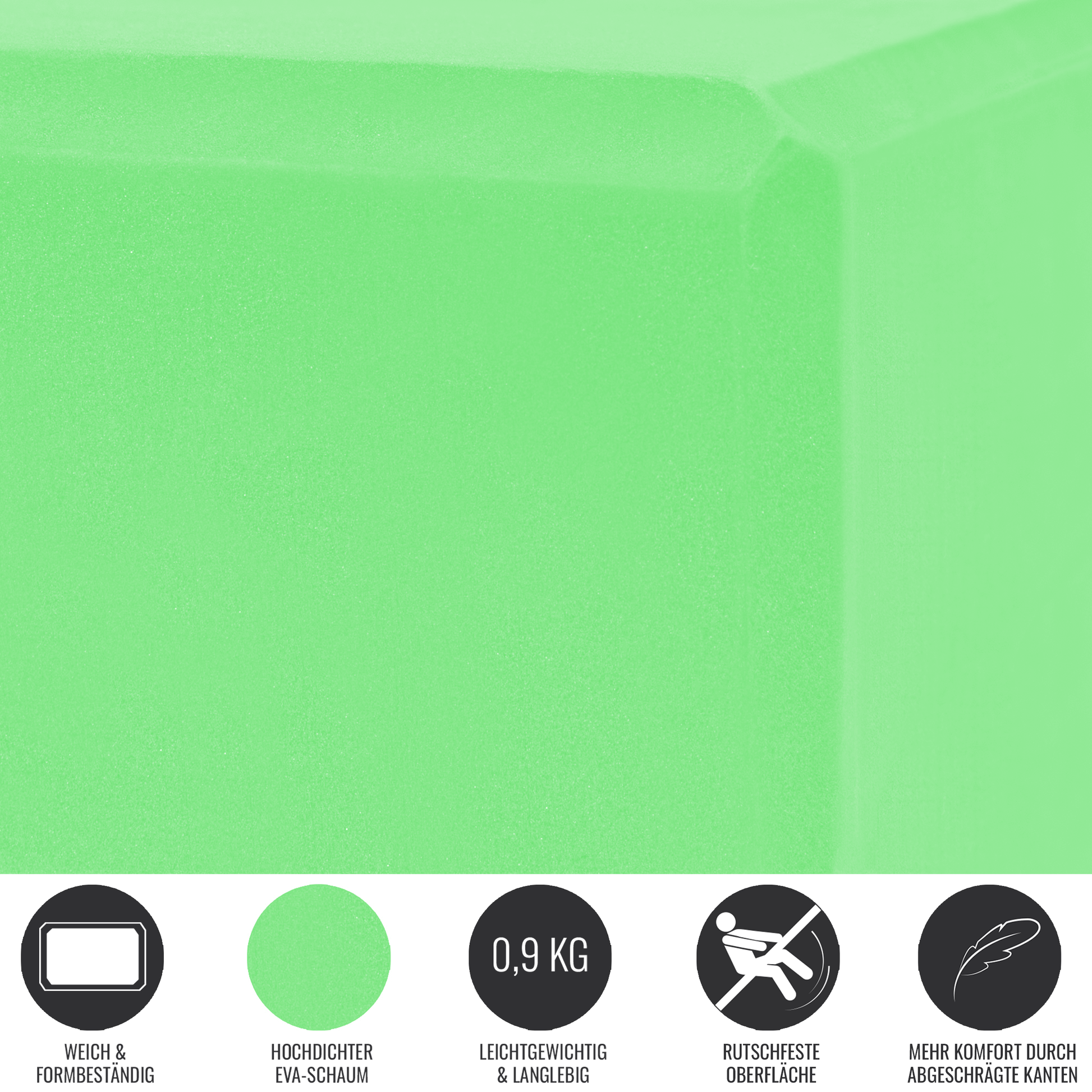 Yoga Block aus Schaumstoff - Gorilla Sports DE