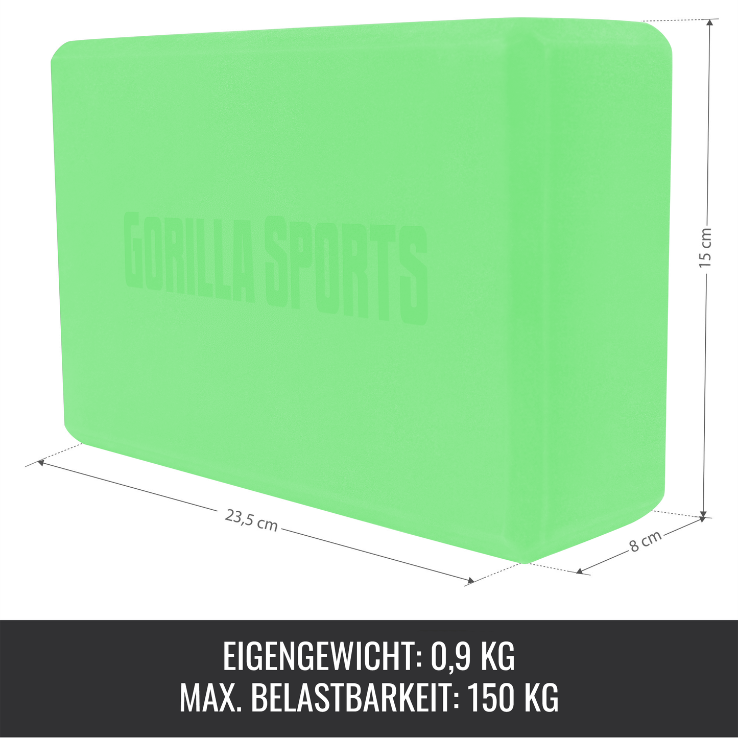 Yoga Block aus Schaumstoff - Gorilla Sports DE
