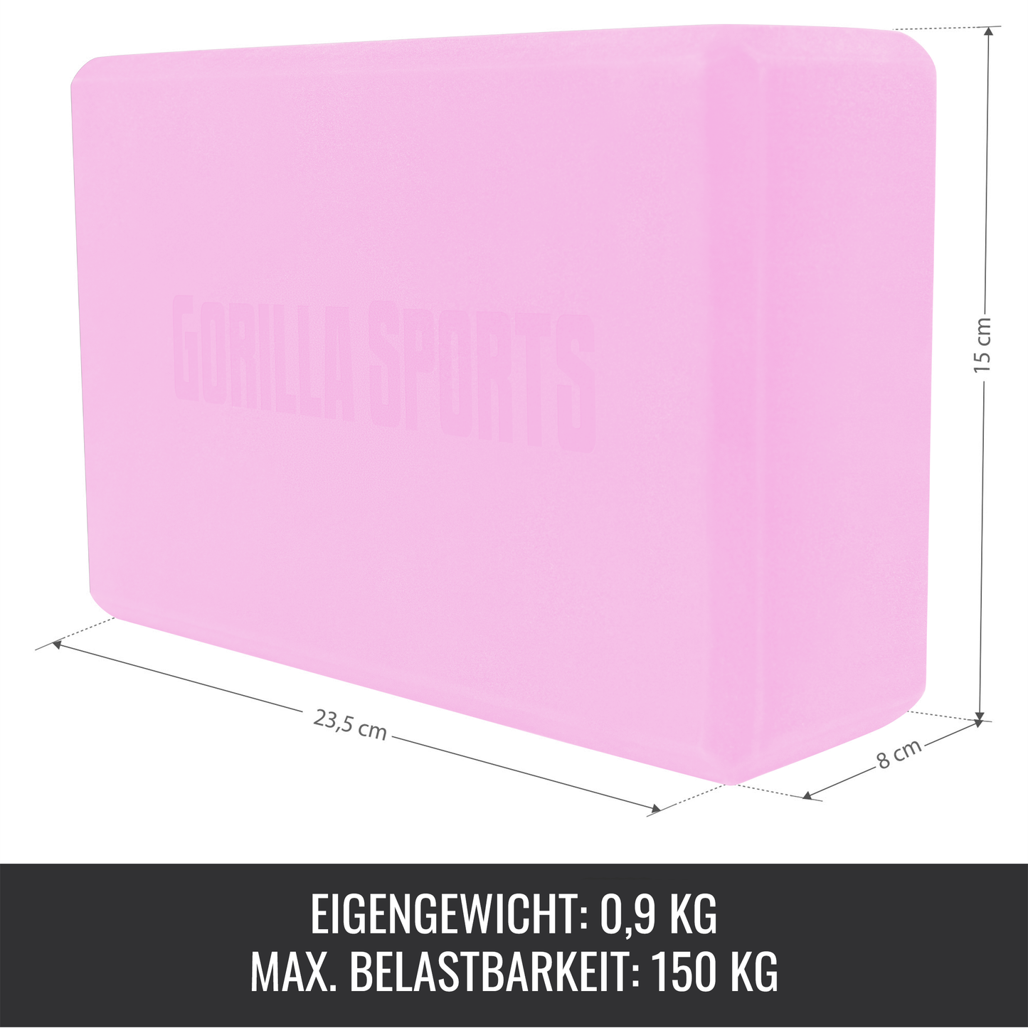 Yoga Block aus Schaumstoff - Gorilla Sports DE