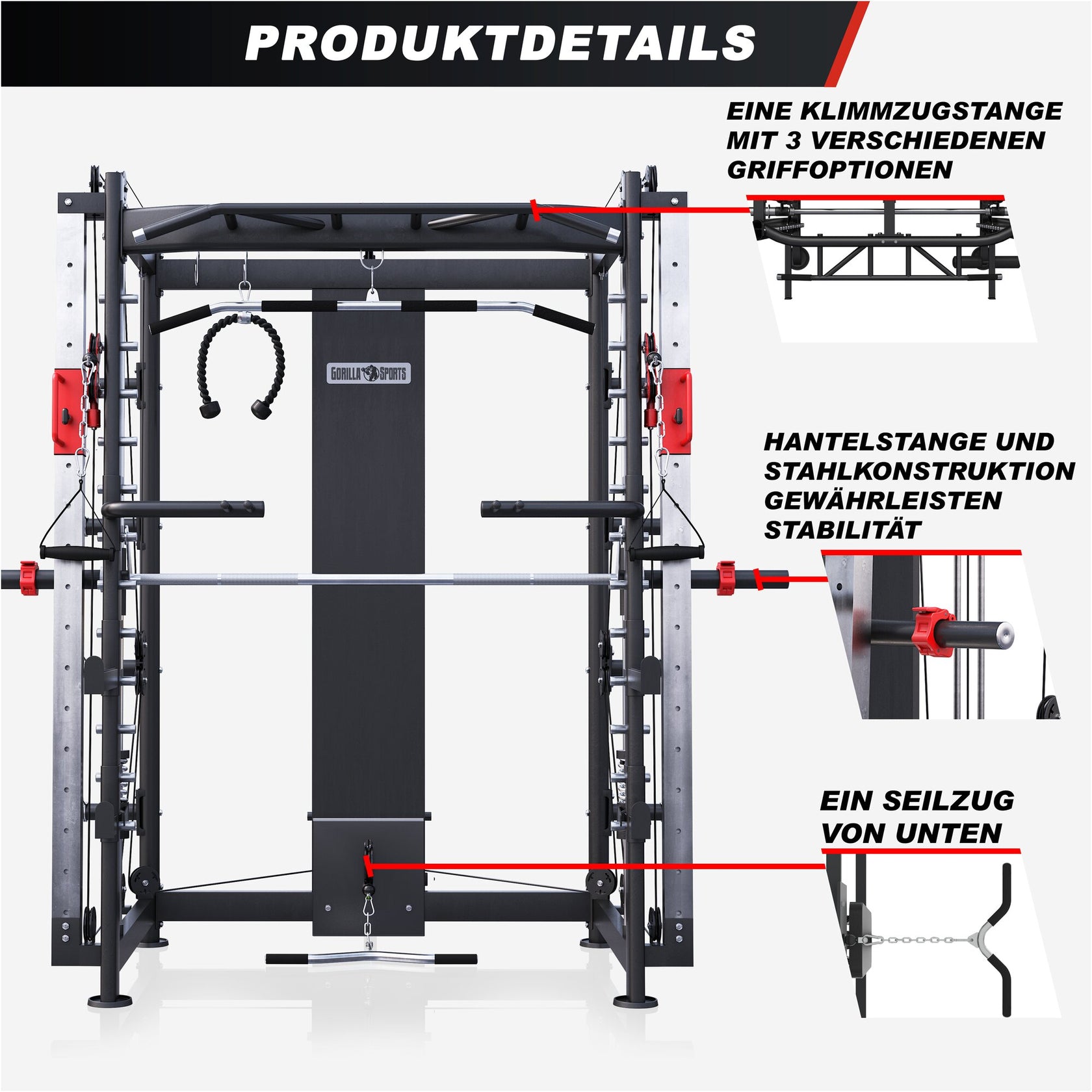 Multifunction Smith Machine – Gorilla Sports DE